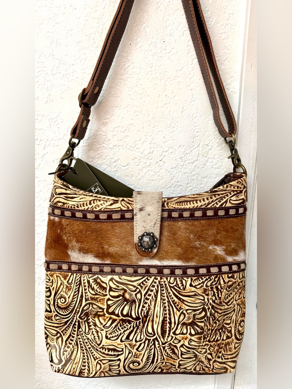 Myra Leather And Hairon Bag- Premium Leather & Hair-on Hide